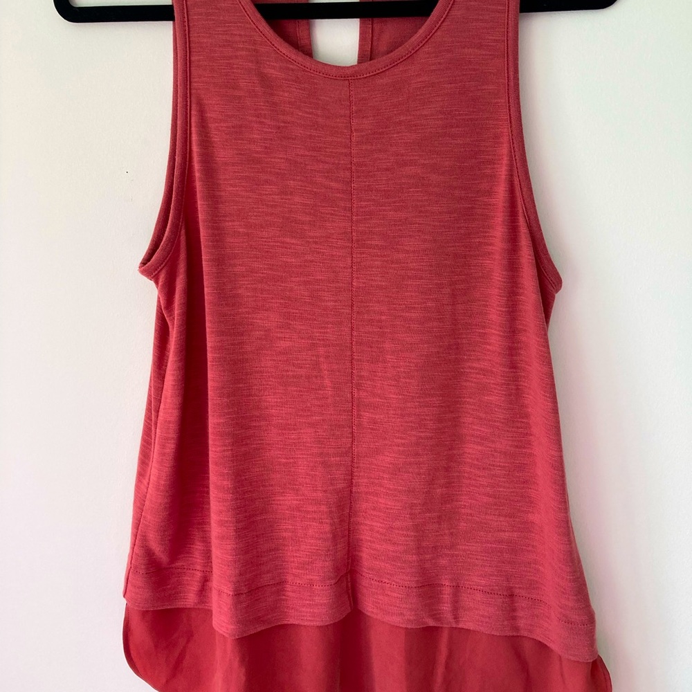 J. Crew medium size rust colored flowy tank top